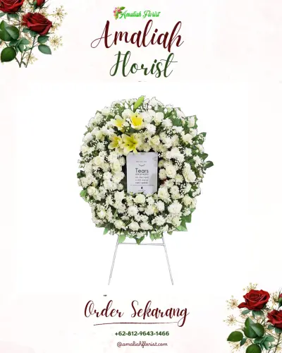 Krans Bunga Duka Cita di Nusa Indah